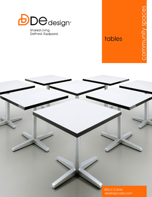 Community Spaces Tables Brochure De Design