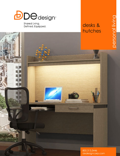 Personal Living Desks and Hutches Brochure De Design
